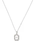 SHAY 18kt white gold O-initial bead-chain necklace - Silver