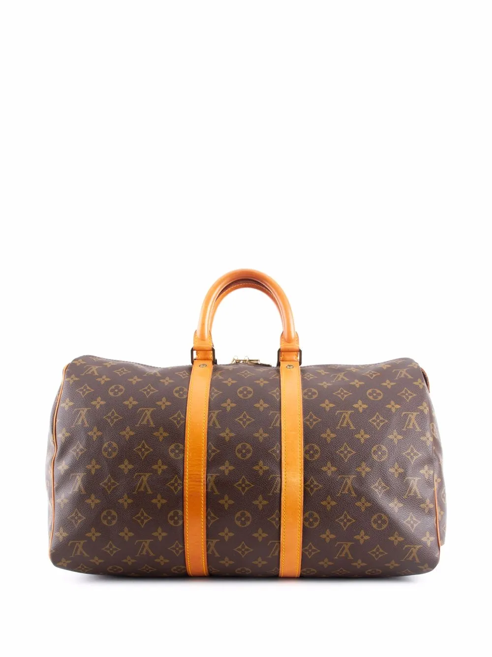 Pre-owned Louis Vuitton 1990s  Keepall 45 Holdall Bag In 褐色