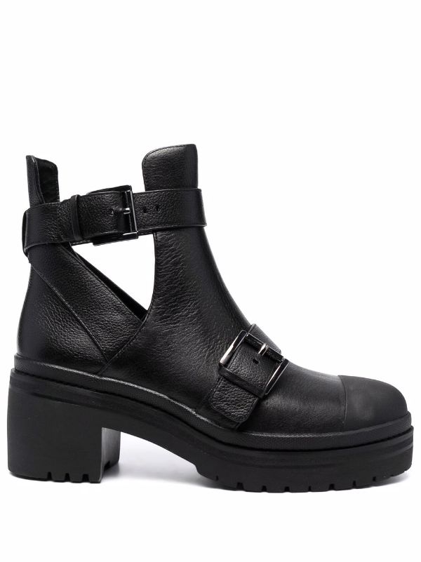 Shop Michael Michael Kors cut-out buckle ankle boots with Express Delivery  - FARFETCH