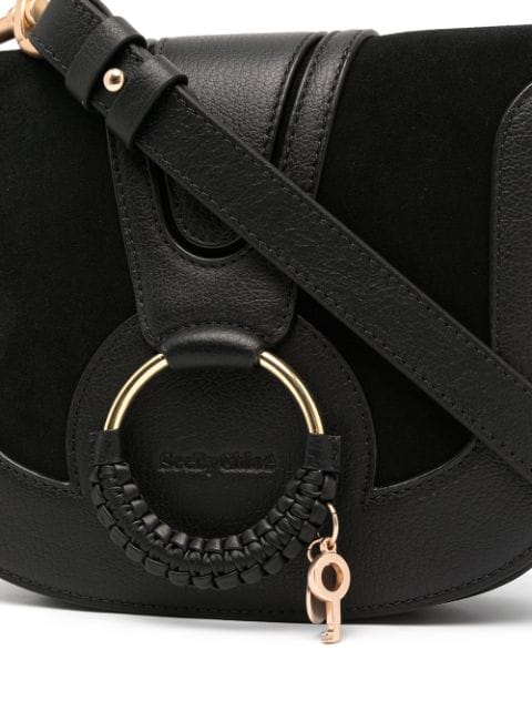 see by chloe hoop leather saddle bag