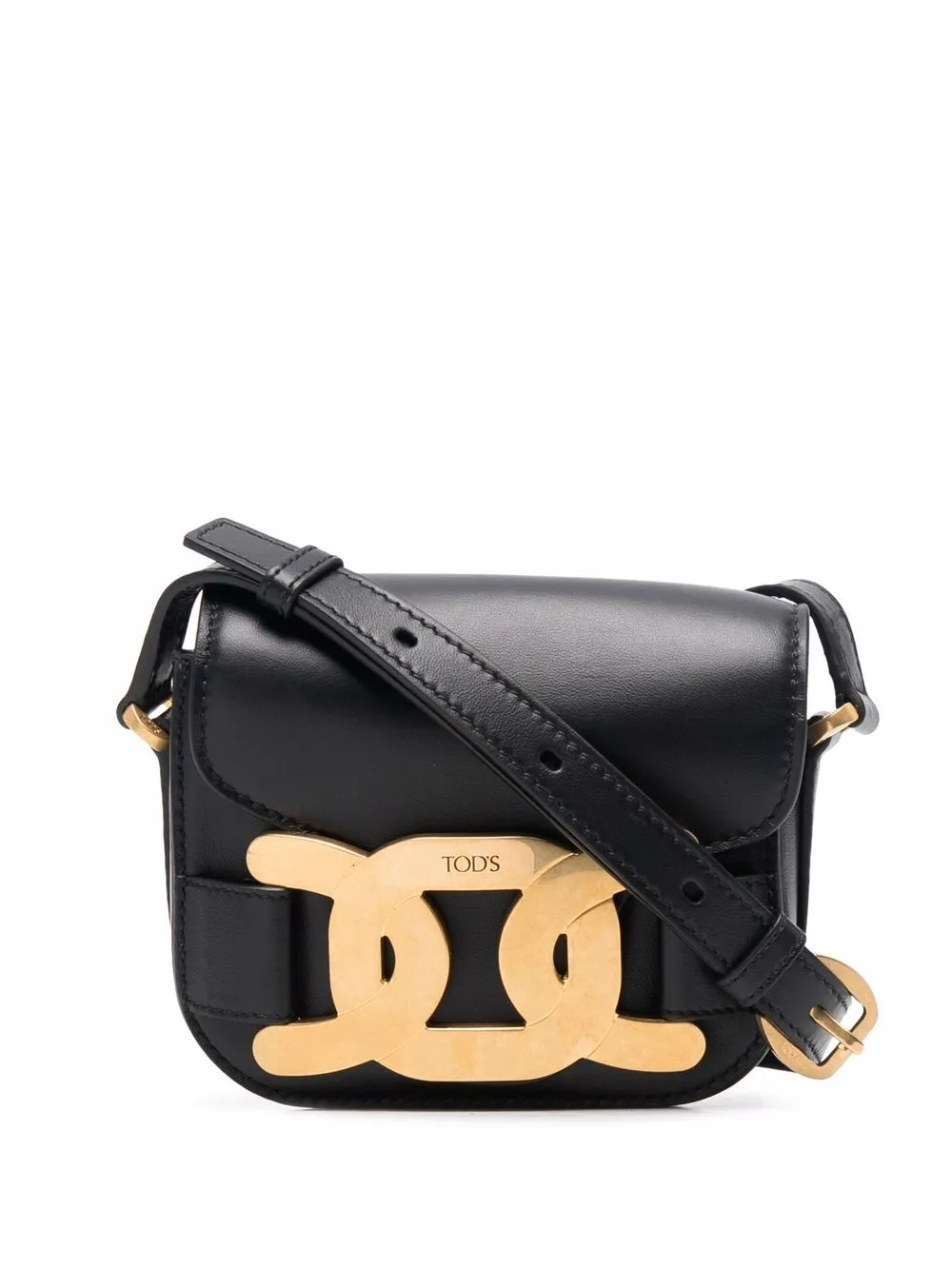 

Tod's bolsa crossbody con logo - Negro