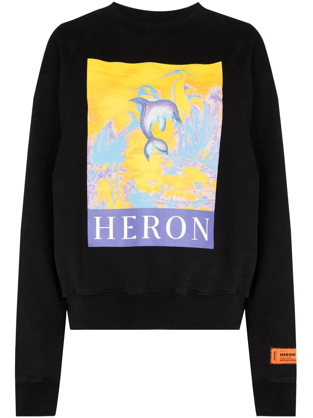 

Heron Preston sudadera con estampado abstracto - Negro