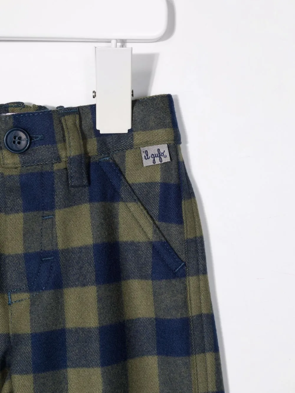 Gingham-Check Trousers