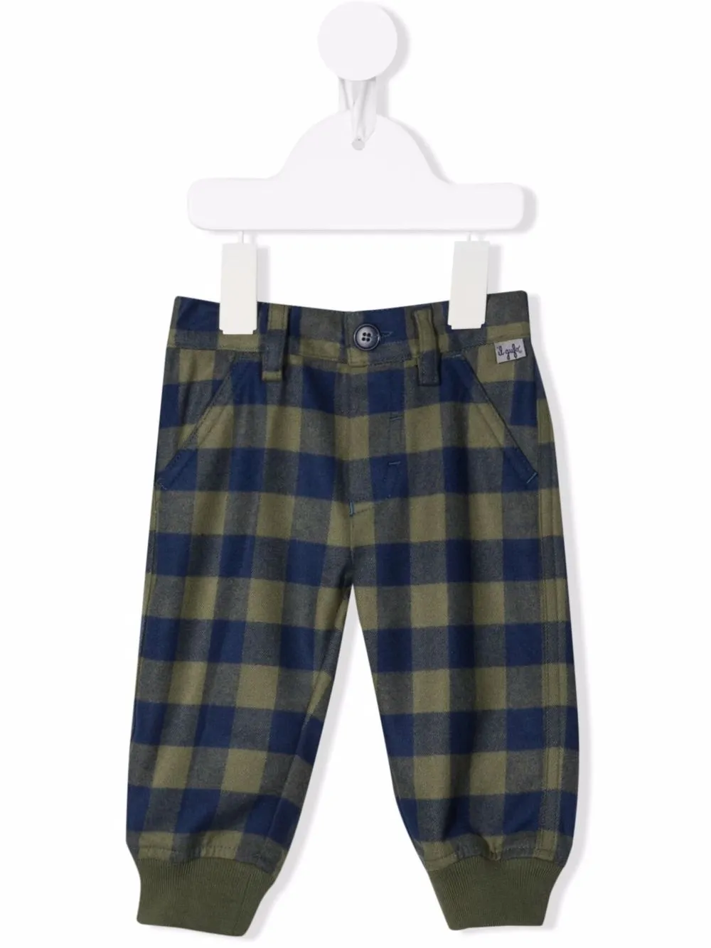 

Il Gufo pantalones con motivo de cuadros gingham - Verde