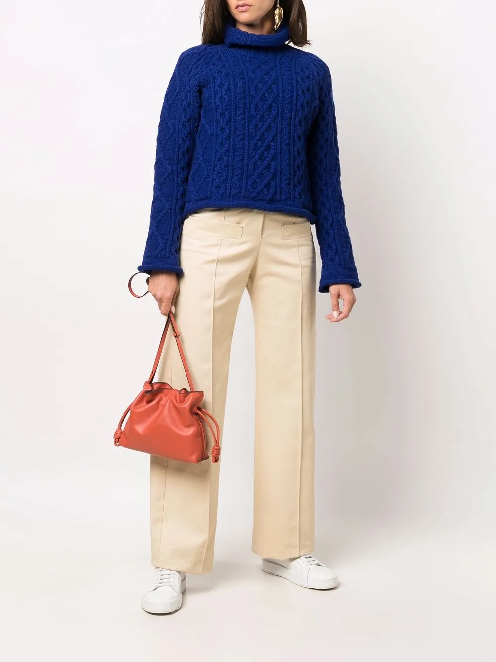 LOEWE Flamenco mini-clutch - Oranje