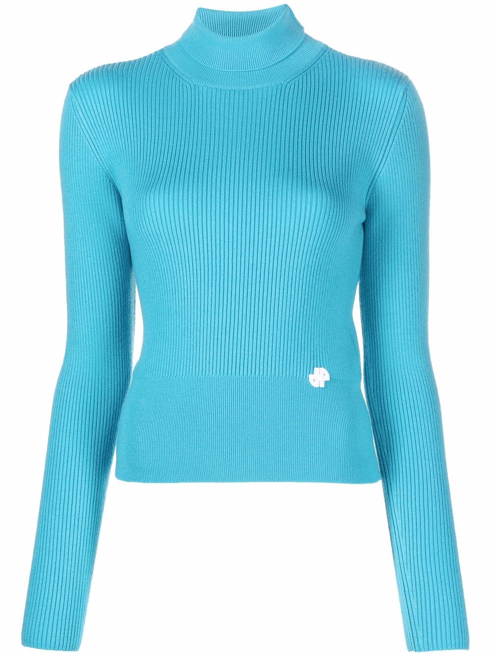 

Patou logo-plaque detail jumper - Blue