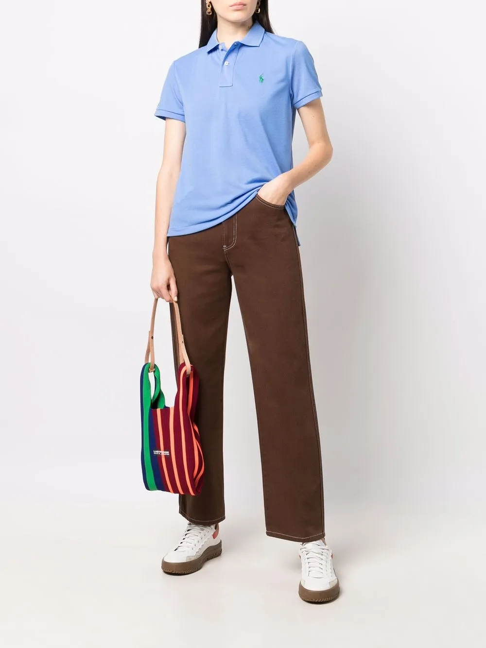 фото Polo ralph lauren рубашка поло с вышивкой