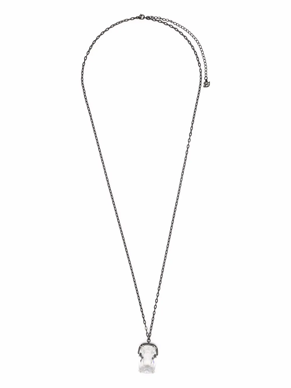 Shop Swarovski Harmonia Pendant Oversized Crystal Necklace In Nude