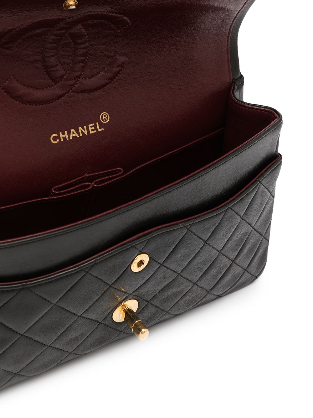 фото Chanel pre-owned маленькая сумка на плечо double flap 2000-2002 годов