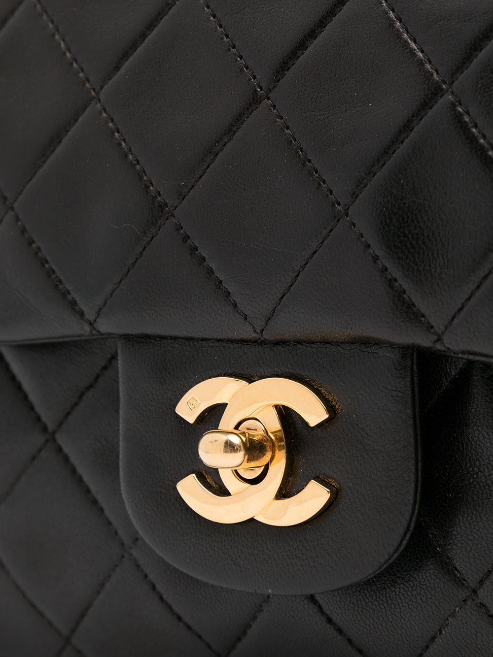 фото Chanel pre-owned маленькая сумка на плечо double flap 2000-2002 годов