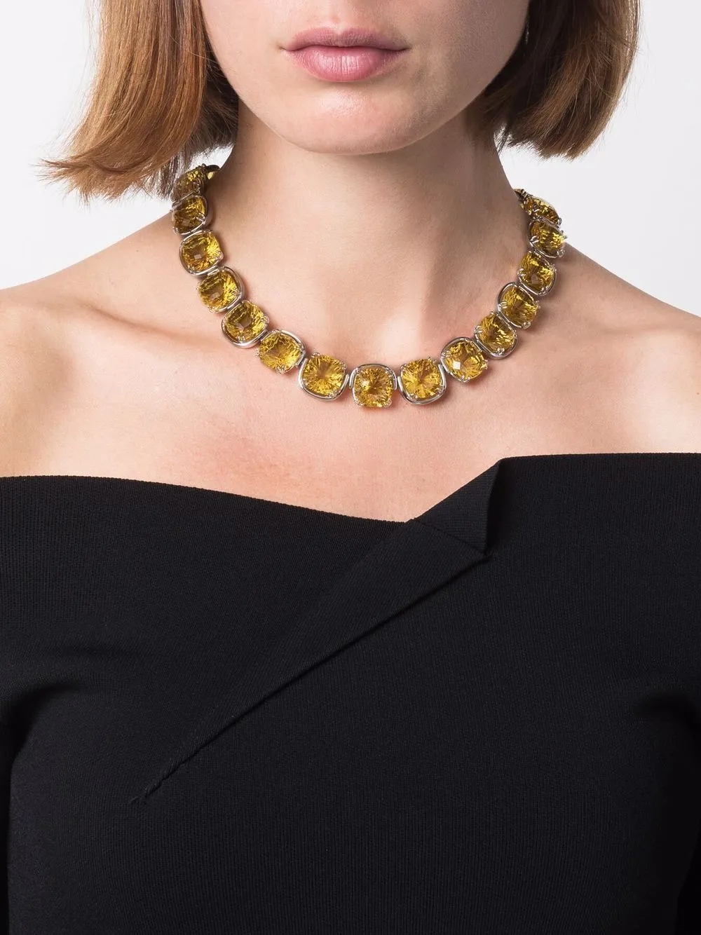 Shop Swarovski Harmonia Choker Necklace In Gelb