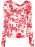 MSGM floral-print top - Pink