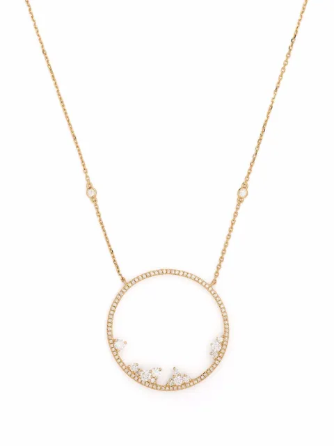 Djula 18kt yellow gold Fairytale Circle Point diamond necklace
