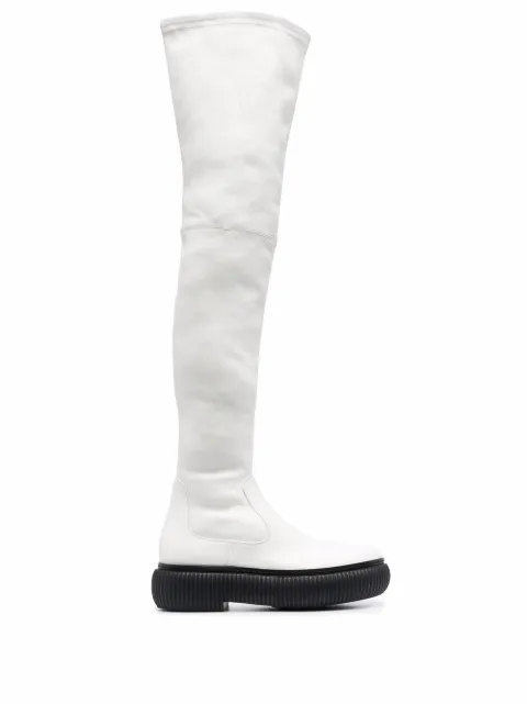 Lanvin thigh-high leather boots