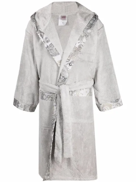ETRO HOME paisley trim dressing gown