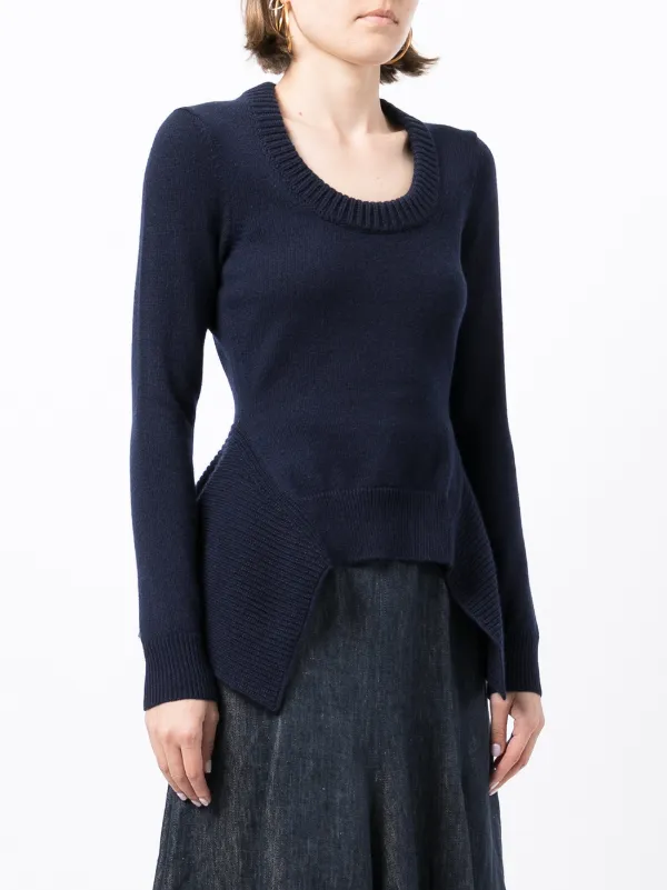 Alexander McQueen peplum-hem Cashmere 
