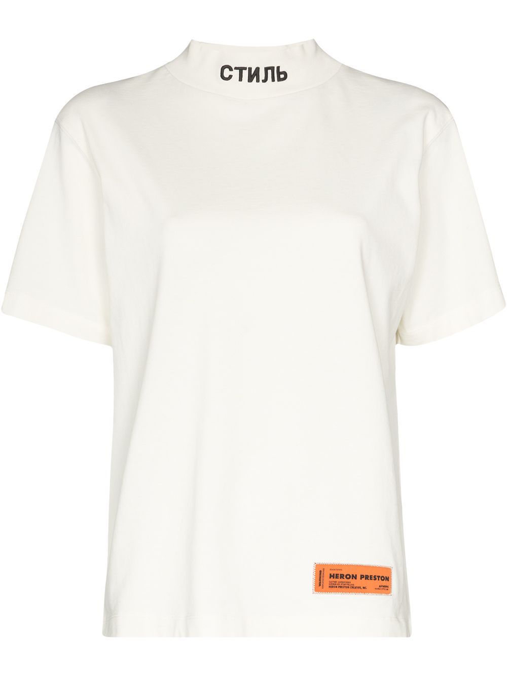 фото Heron preston logo patch cotton t-shirt