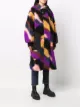 Stella McCartney logo-patch zip-fastening coat