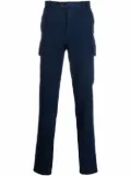 Brunello Cucinelli vertical-stripe slim-cut trousers - Blue