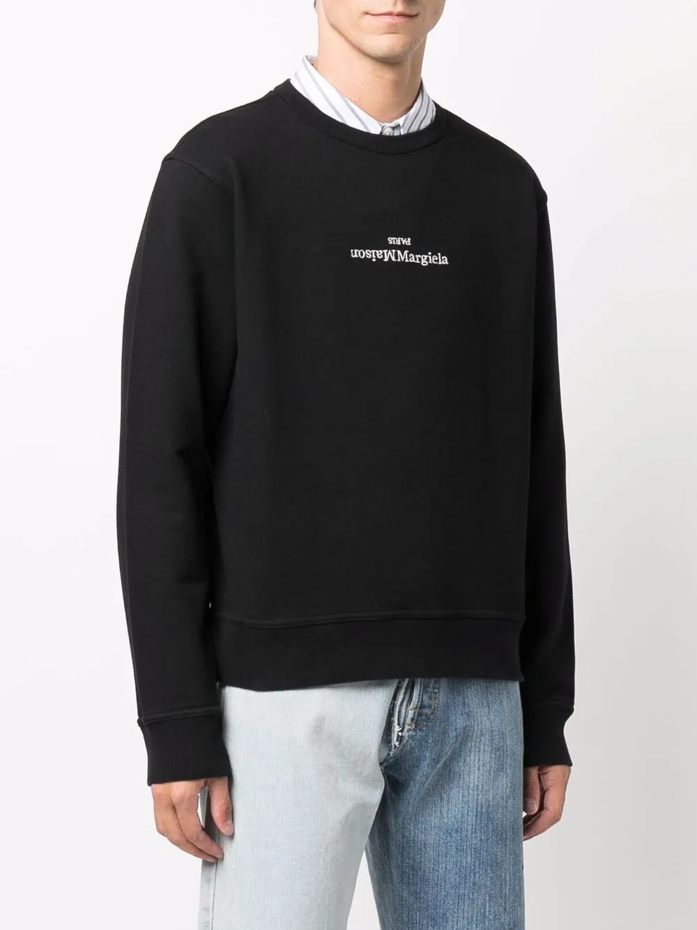 maison margiela logo刺绣卫衣 图 3