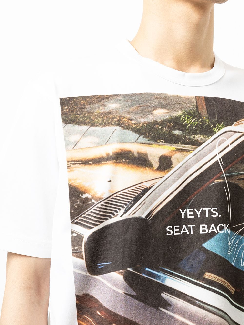 Shop Junya Watanabe Yeyts Seat Back T-shirt In 白色