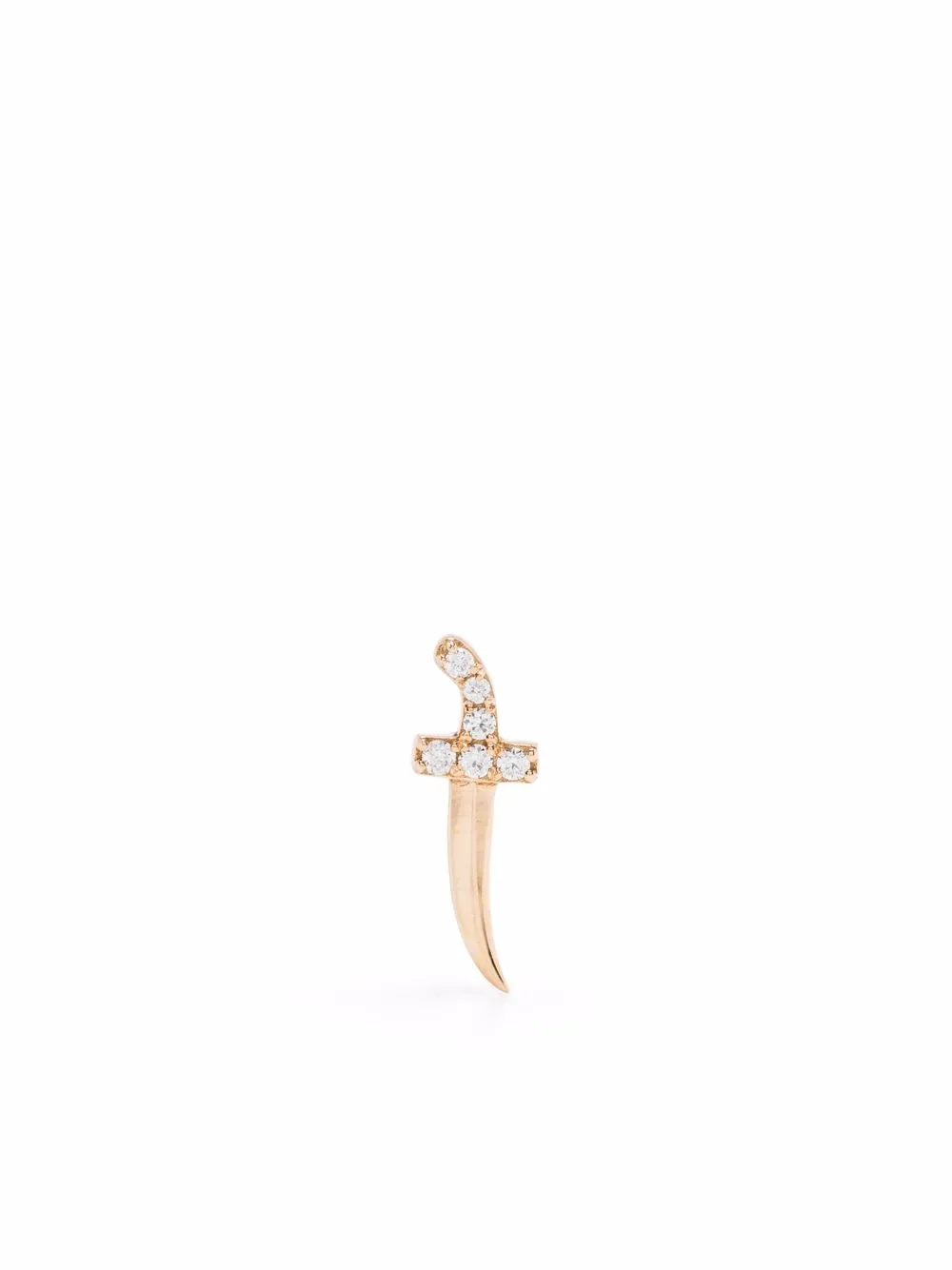 

Djula arete Dagger en oro amarillo de 18kt con diamante - Rosado