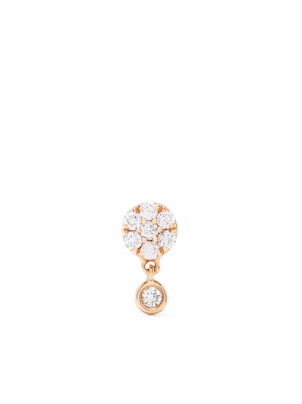 

Djula arete Target Tassel en oro rosa de 18kt con diamantes - Rosado