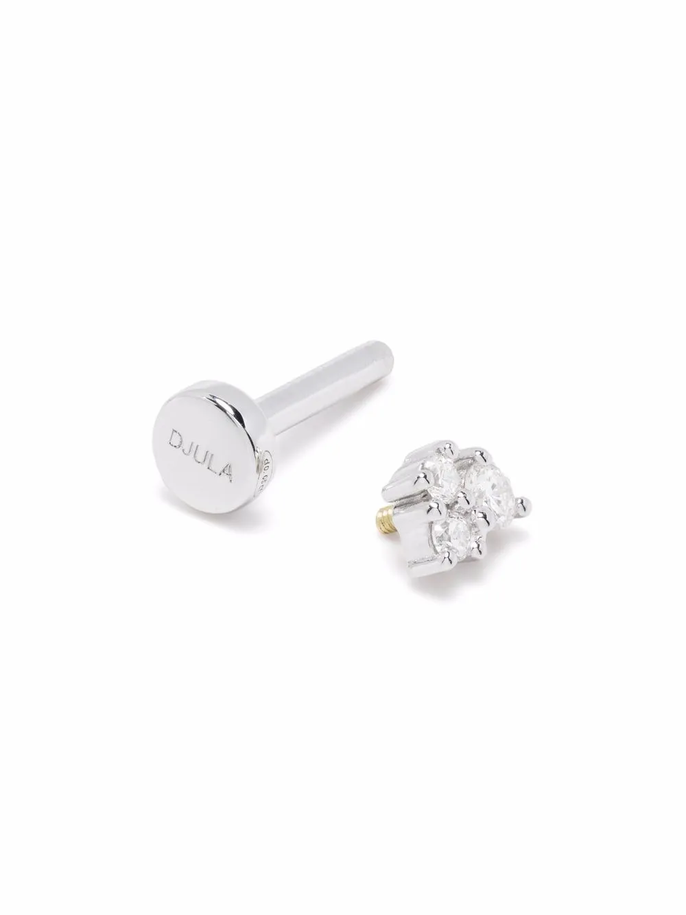 Djula Piercing 3 in oro bianco 18 carati con diamanti | Orecchini | Image 3