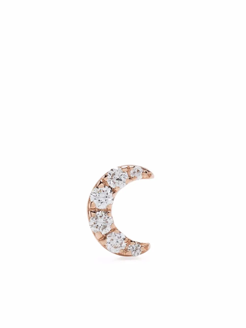 

Djula arete Moon en oro rosa de 18kt con diamantes - Rosado