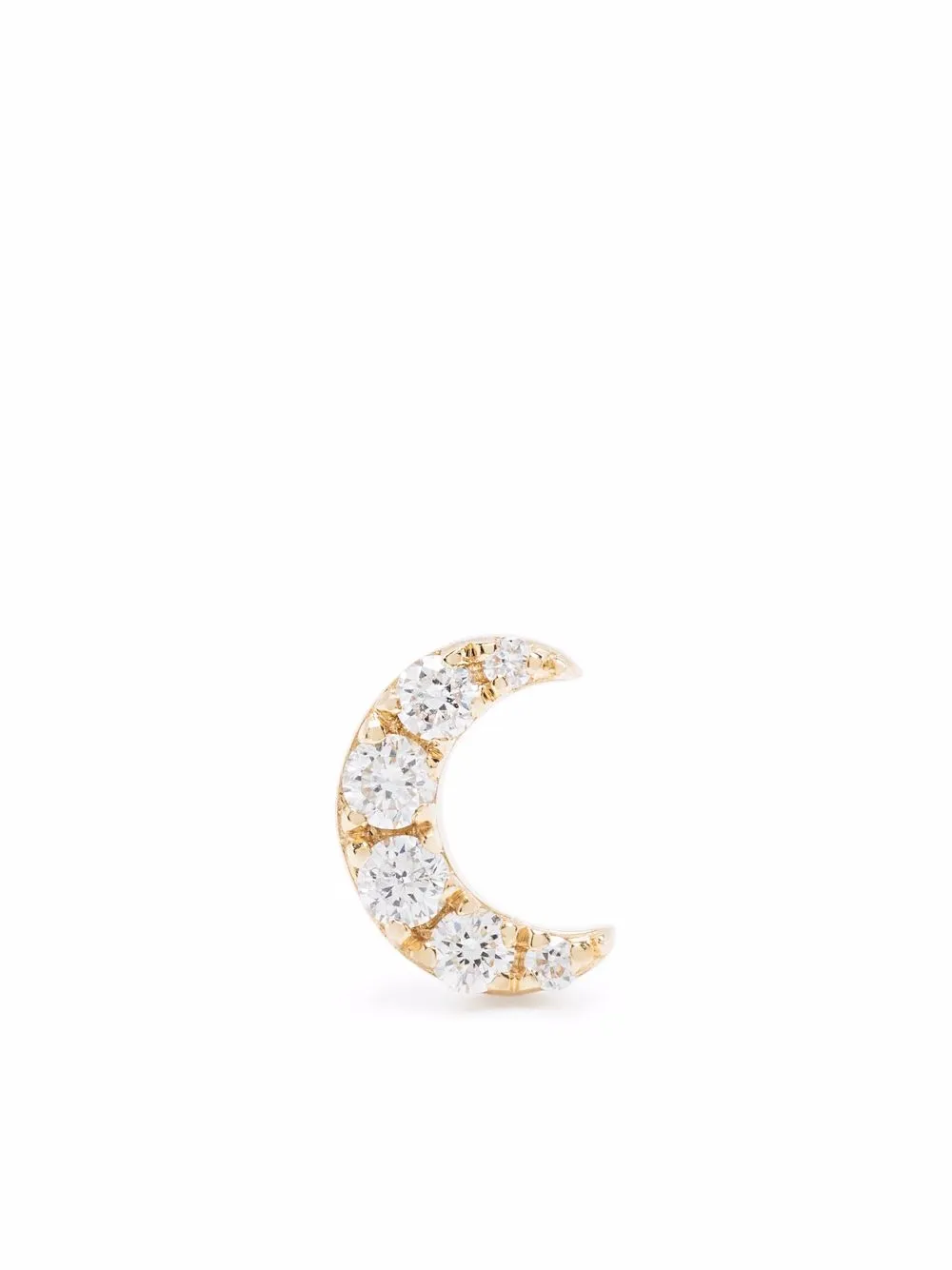 

Djula 18kt yellow gold Moon diamond piercing