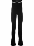 ANDREĀDAMO high-waisted flared pants - Black