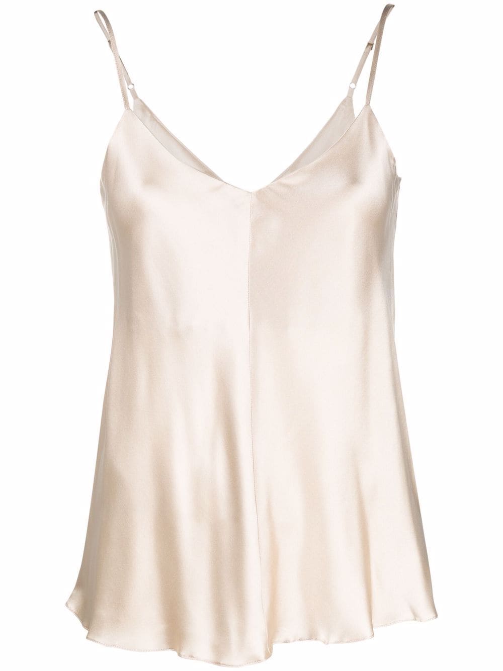 

12 STOREEZ V-back silk camisole - Neutrals