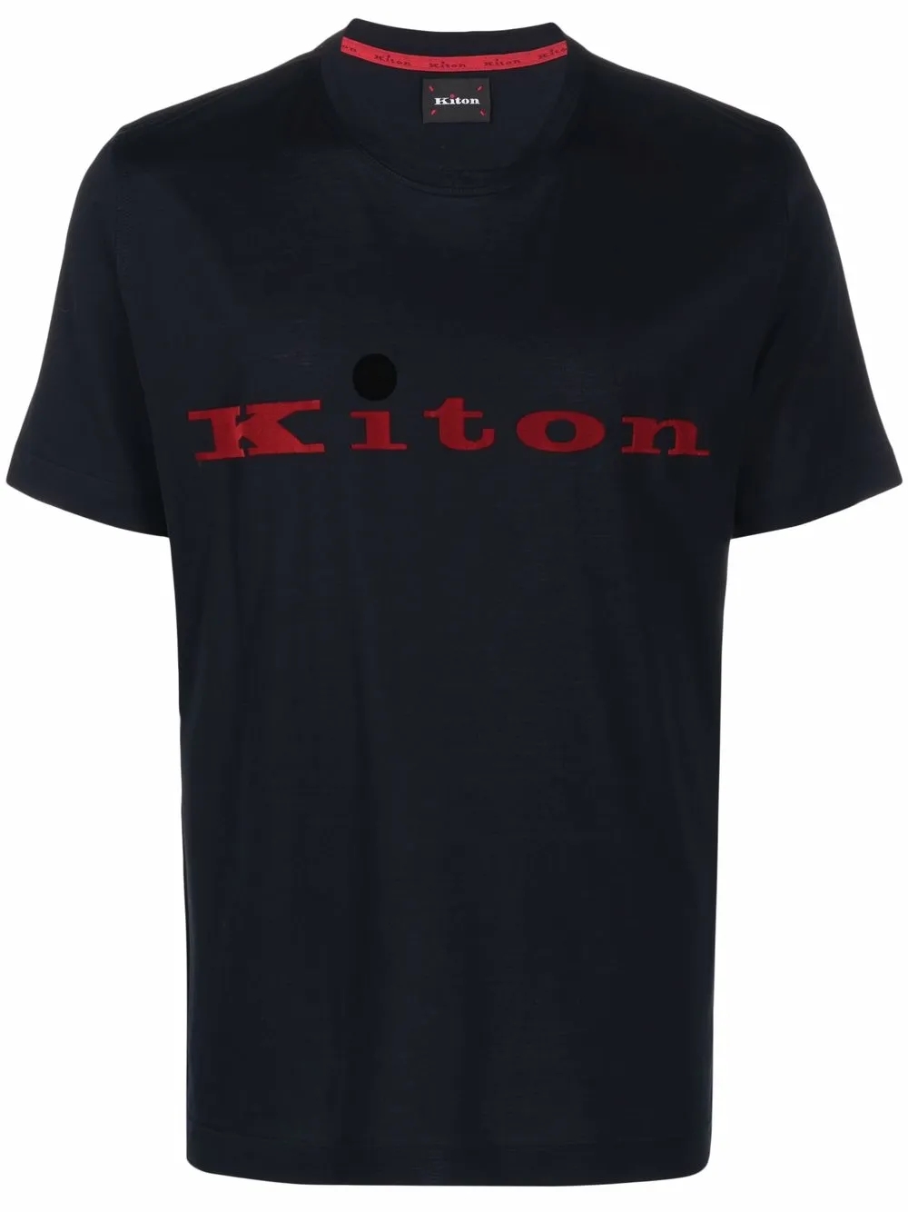 фото Kiton футболка с логотипом