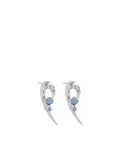 Shaun Leane hooked black pearl earrings - Silver