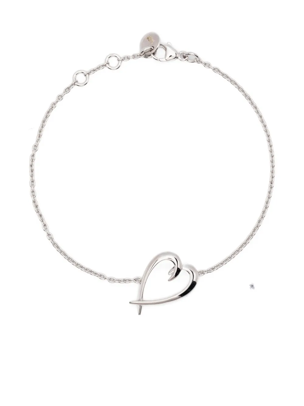 Shaun Leane Hooked-heart Bracelet In Metallic