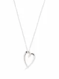 Shaun Leane Hook heart diamond pendant necklace - Silver