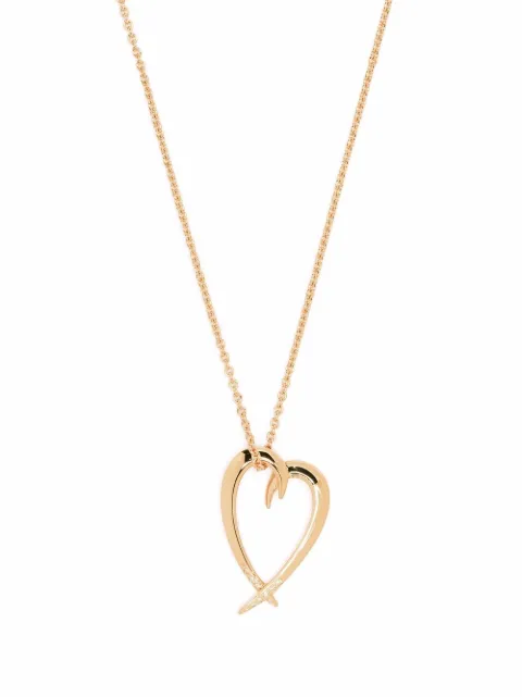 Shaun Leane collar Hook con dije de corazón y diamantes