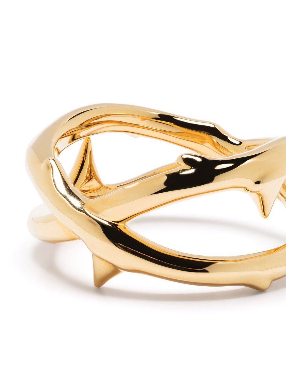 Shop Shaun Leane Rose Thorn Wide Band Ring In Gold