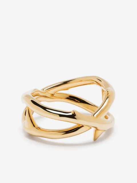 Shaun Leane rose thorn wide band ring