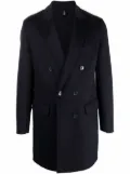 Paltò double breasted short coat - Blue