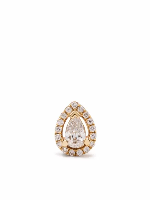 Djula arete en oro amarillo de 18kt con diamantes
