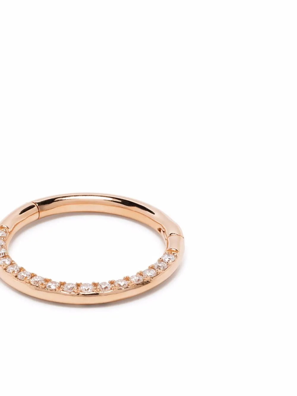Djula Orecchini a cerchio in oro rosa 18kt con diamanti | Alta gioielleria | Image 4