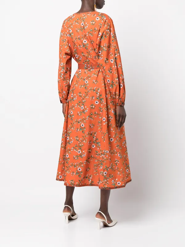 tory burch dress orange