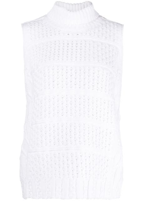 RTA sleeveless knit pattern top