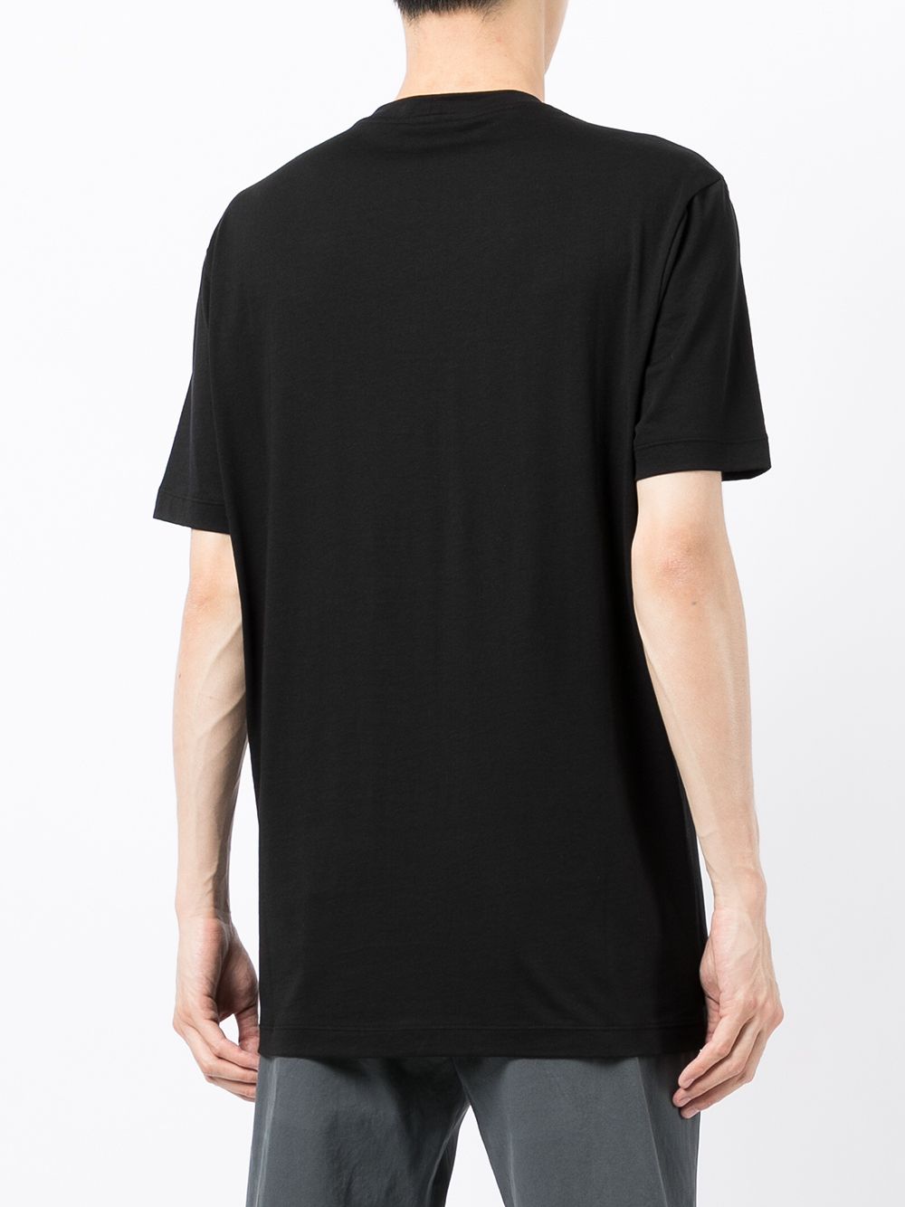 Giorgio Armani T-shirt met logoprint Zwart