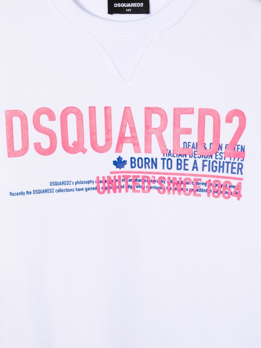 фото Dsquared2 kids толстовка с логотипом