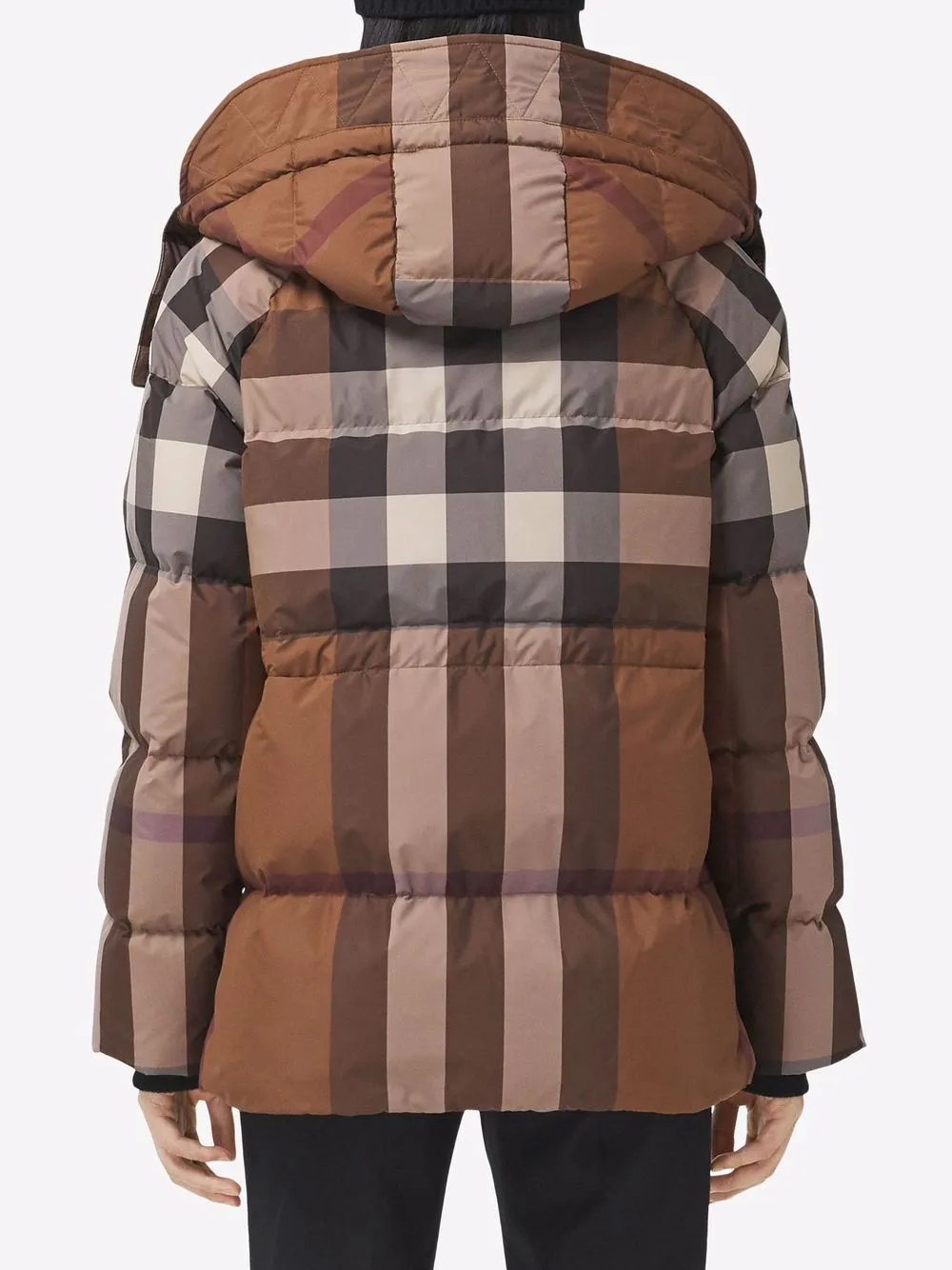 фото Burberry пуховик в клетку