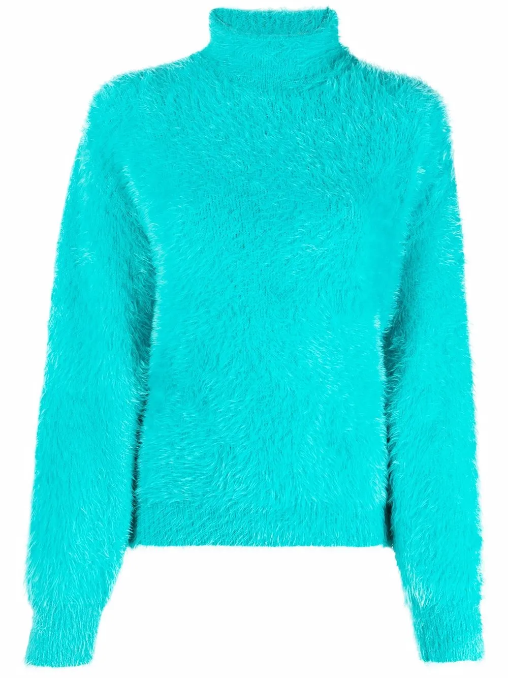 

Stella McCartney faux-fur roll-neck jumper - Blue