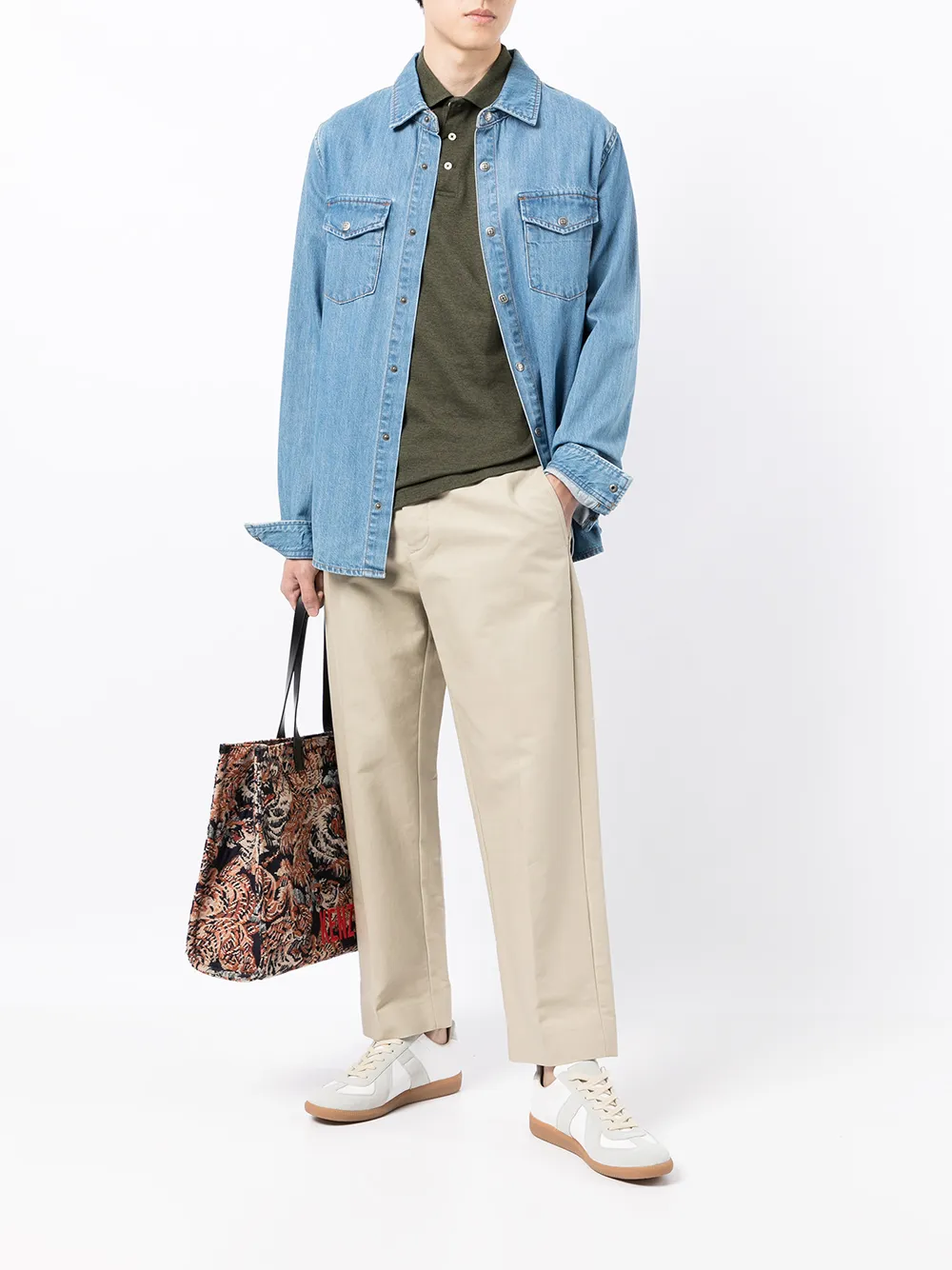 фото Polo ralph lauren рубашка поло с вышитым логотипом