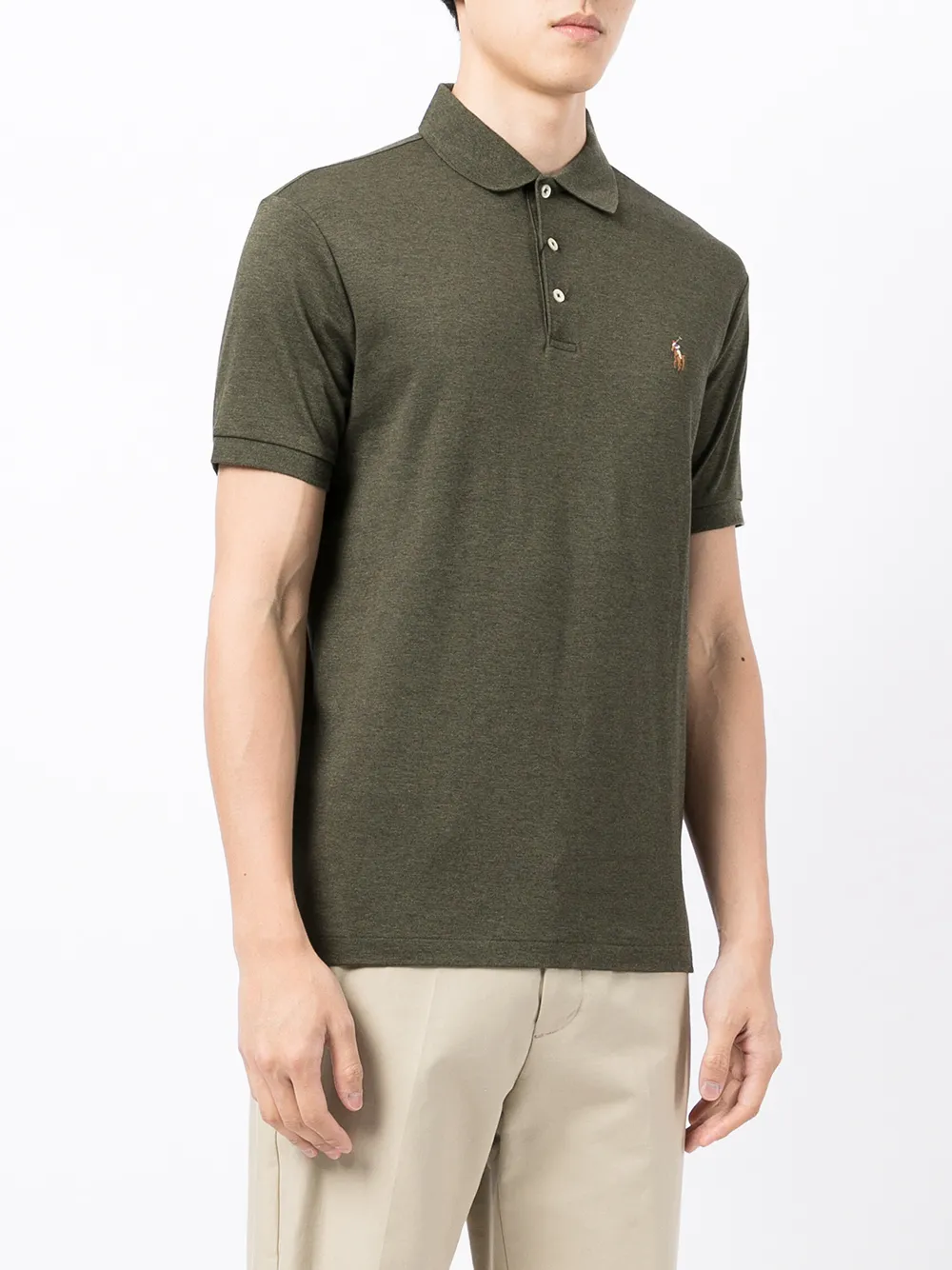 фото Polo ralph lauren рубашка поло с вышитым логотипом